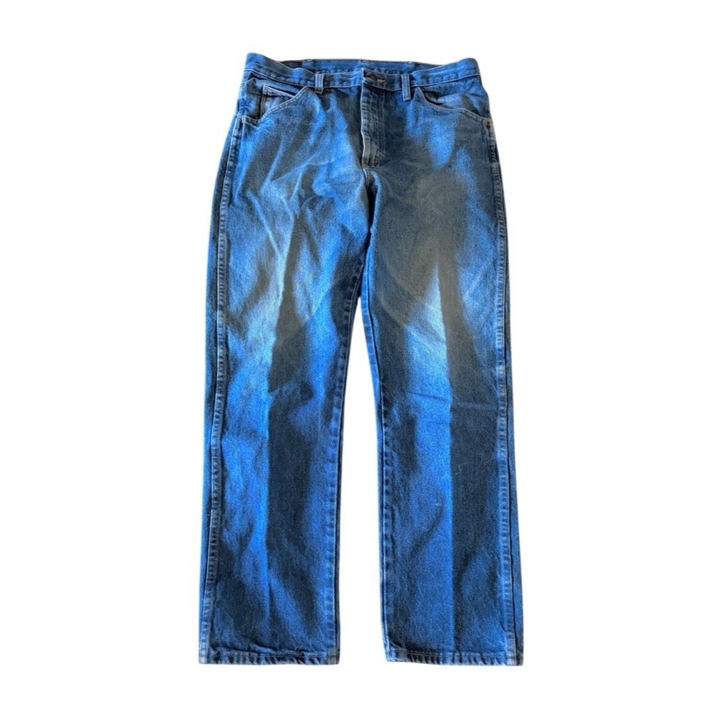 Rustler Men's Jeans 36x32 Blue Medium Wash Straight Leg 5-Pocket Denim vintage